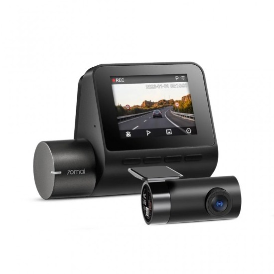 70mai Dash Cam A200 set sa stražnjom kamerom - siva