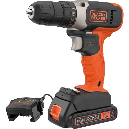 BLACK+DECKER Akku-Bohrschrauber BCD001C1, 18Volt