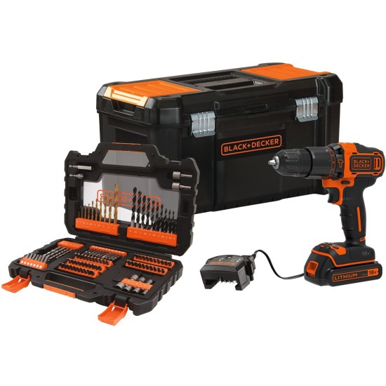 BLACK+DECKER Akku-Schlagbohrschrauber BDCHD18S1KA, 18Volt