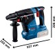 Bosch Akku-Bohrhammer GBH 18V-24 C Professional solo, 18Volt