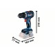 Bosch Akku-Bohrschrauber GSR 18V-90 C Professional, 18Volt