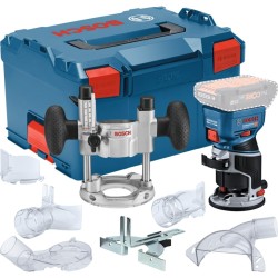 Bosch Akku-Kantenfräse GKF 18V-8 Professional solo + Taucheinheit, Oberfräse