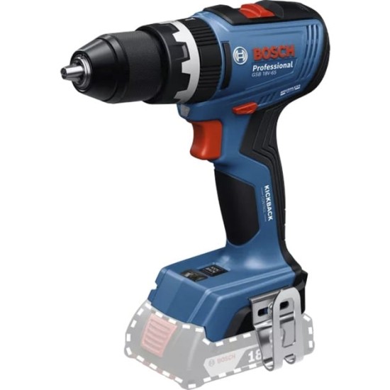 Bosch Akku-Schlagbohrschrauber GSB 18V-65 Professional solo, 18Volt