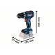 Bosch Akku-Schlagbohrschrauber GSB 18V-90 C Professional, 18Volt