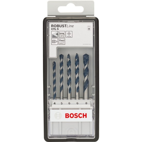 Bosch Betonbohrer Set CYL-5, 5-teilig, Bohrer-Satz