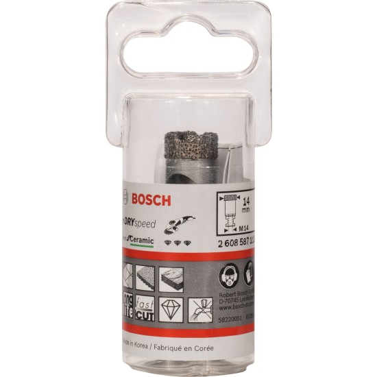 Bosch Diamant-Trockenbohrer Best for Ceramic Dry Speed, Ø 14mm