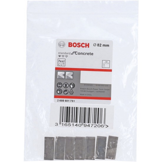 Bosch Diamantbohrkronen-Segmente Standard for Concrete, Bohrer