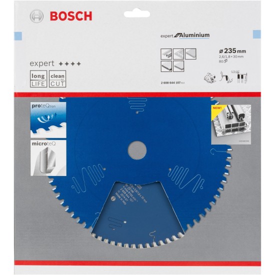 Bosch Kreissägeblatt Expert for Aluminium, Ø 235mm, 80Z