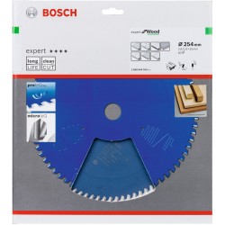 Bosch Kreissägeblatt Expert for Wood, Ø 254mm, 80Z