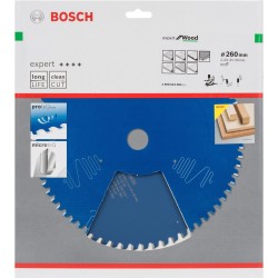 Bosch Kreissägeblatt Expert for Wood, Ø 260mm, 60Z