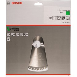 Bosch Kreissägeblatt Optiline Wood, Ø 210mm, 60Z