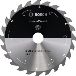 Bosch Kreissägeblatt Standard for Wood, Ø 210mm, 24Z