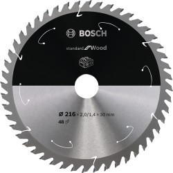 Bosch Kreissägeblatt Standard for Wood, Ø 210mm, 48Z