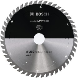 Bosch Kreissägeblatt Standard for Wood, Ø 210mm, 48Z