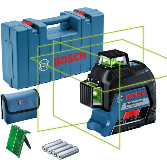 Bosch Linienlaser GLL 3-80 G Professional, Kreuzlinienlaser