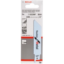 Bosch Säbelsägeblatt S 522 BF Flexible for Metal, 5 Stück