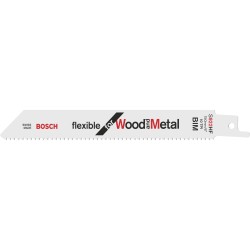 Bosch Säbelsägeblatt S 922 HF Flexible for Wood and Metal, 100 Stück