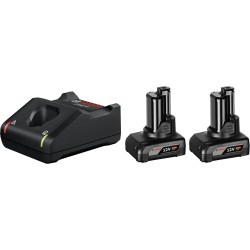 Bosch Starter-Set 12V (2x GBA 12V 6.0Ah + GAL 12V-40 Professional), Ladegerät