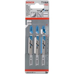 Bosch Stichsägeblatt T 118 A Basic for Metal, 92mm