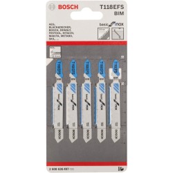 Bosch Stichsägeblatt T 118 EFS Basic for Inox, 83mm