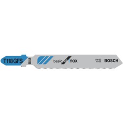 Bosch Stichsägeblatt T 118 GFS Basic for Inox, 83mm