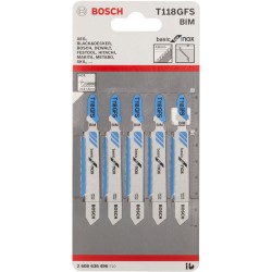 Bosch Stichsägeblatt T 118 GFS Basic for Inox, 83mm