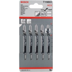 Bosch Stichsägeblatt T 119 BO Basic for Wood, 83mm