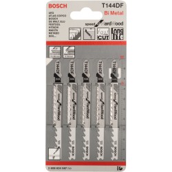 Bosch Stichsägeblatt T 144 DF Speed for Hard Wood, 100mm