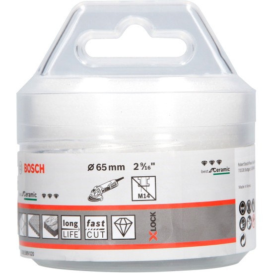 Bosch X-LOCK Diamanttrockenbohrer Best for Ceramic Dry Speed