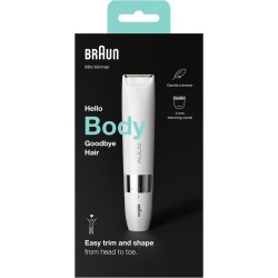 Braun Body BS1000 Mini-Körperhaartrimmer, Haarentferner