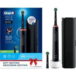 Braun Oral-B Pro 3 3500 Black Edition, Elektrische Zahnbürste