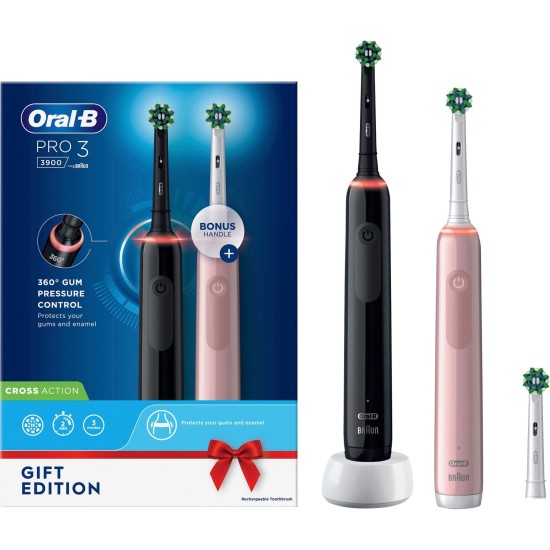 Braun Oral-B Pro 3 3900N Geschenk Edition, Elektrische Zahnbürste