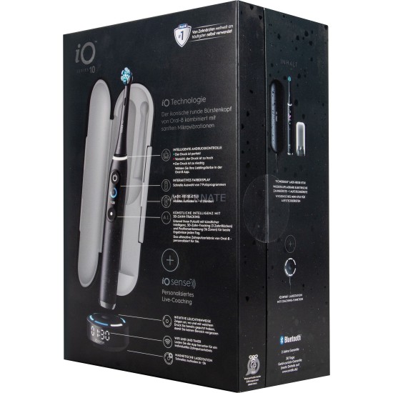 Braun Oral-B iO Series 10 Black Onyx Luxe Edition, Elektrische Zahnbürste