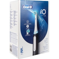 Braun Oral-B iO Series 3 Matt Black mit Reiseetuie, Elektrische Zahnbürste