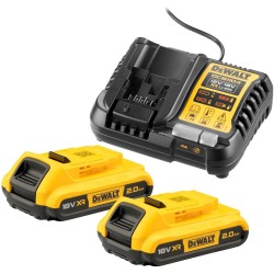 DEWALT Starter-Set Akku-Kit DCB1104D2, 18Volt, Ladegerät