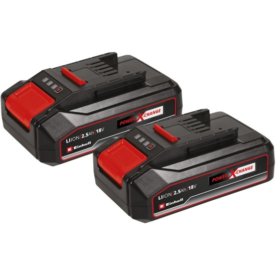 Einhell Akku Power-X-Change TWIN-PACK 18Volt 2,5Ah CB