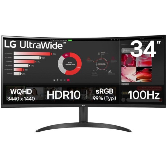 LG 34WR50QK-B, LED-Monitor