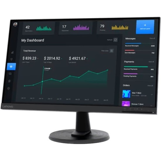 Lenovo D24-40, LED-Monitor