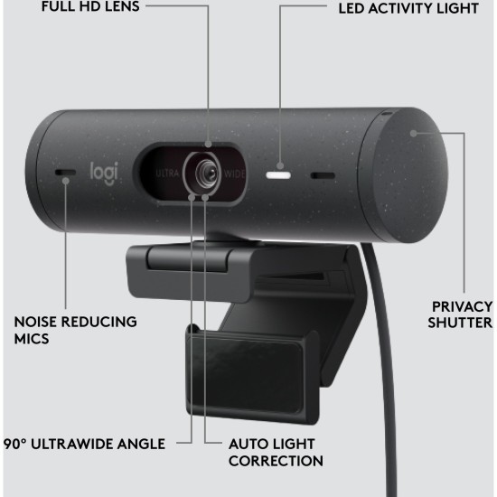 Logitech Brio 500, Webcam