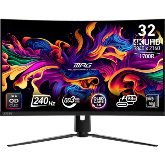 MSI MPG 321CURXDE QD-OLED, Gaming-Monitor