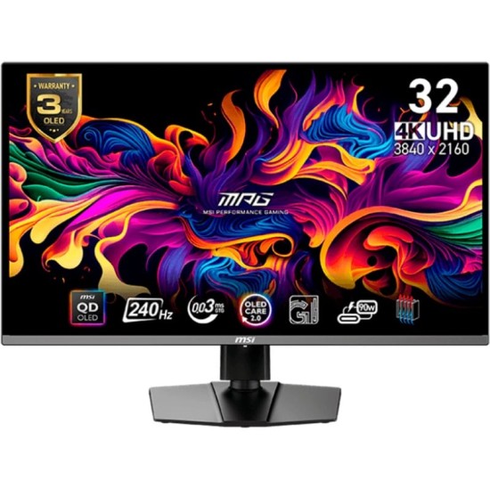 MSI MPG 321URXWDE QD-OLED, Gaming-Monitor