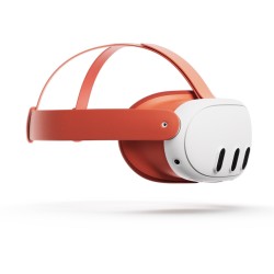 Meta Quest 3 Headset-Einlage und Headset-Riemen (Blood Orange)