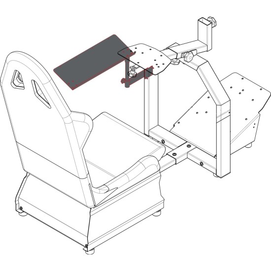 RaceRoom Tastatur Halter für RR Home Simulator, Halterung