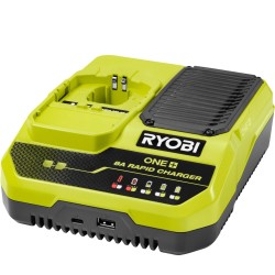 Ryobi 18 V ONE+ Akku-Schnellladegerät RC18180