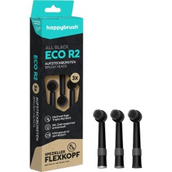 happybrush ECO R2 Aufsteckbürsten Allblack