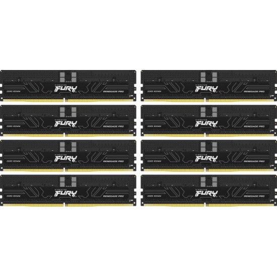 128GB(8x16) Kingston HyperX FURY Renegade Pro DDR5-5600 RAM CL36 ECC Reg RDIMM memory