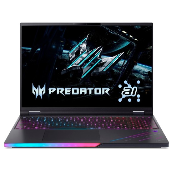 Acer Predator Helios 16 AI (PH16-73-909A) Gaming 16,0 WQXGA, OLED, 240Hz, Intel i9U-275HX (13 TOPS), 32GB RAM, 1TB SSD, GeForce RTX5090, Windows 11