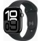 Apple Watch S10 Diamantschwarz Alu Sport Band Schwarz- S/M GPS 46mm MWWP3QF/A 2024