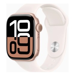 Apple Watch S10 Roségold Aluminium Sport Band Blassrosa - S/M GPS + Cellular 42mm MWX93QF/A 2024