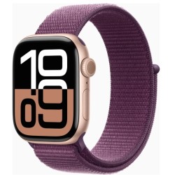 Apple Watch S10 Roségold Aluminium Sport Loop Pflaume GPS 42mm MWWK3QF/A 2024
